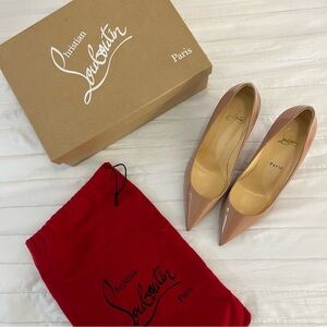 CHRISTIAN LOUBOUTIN patent leather kate 85